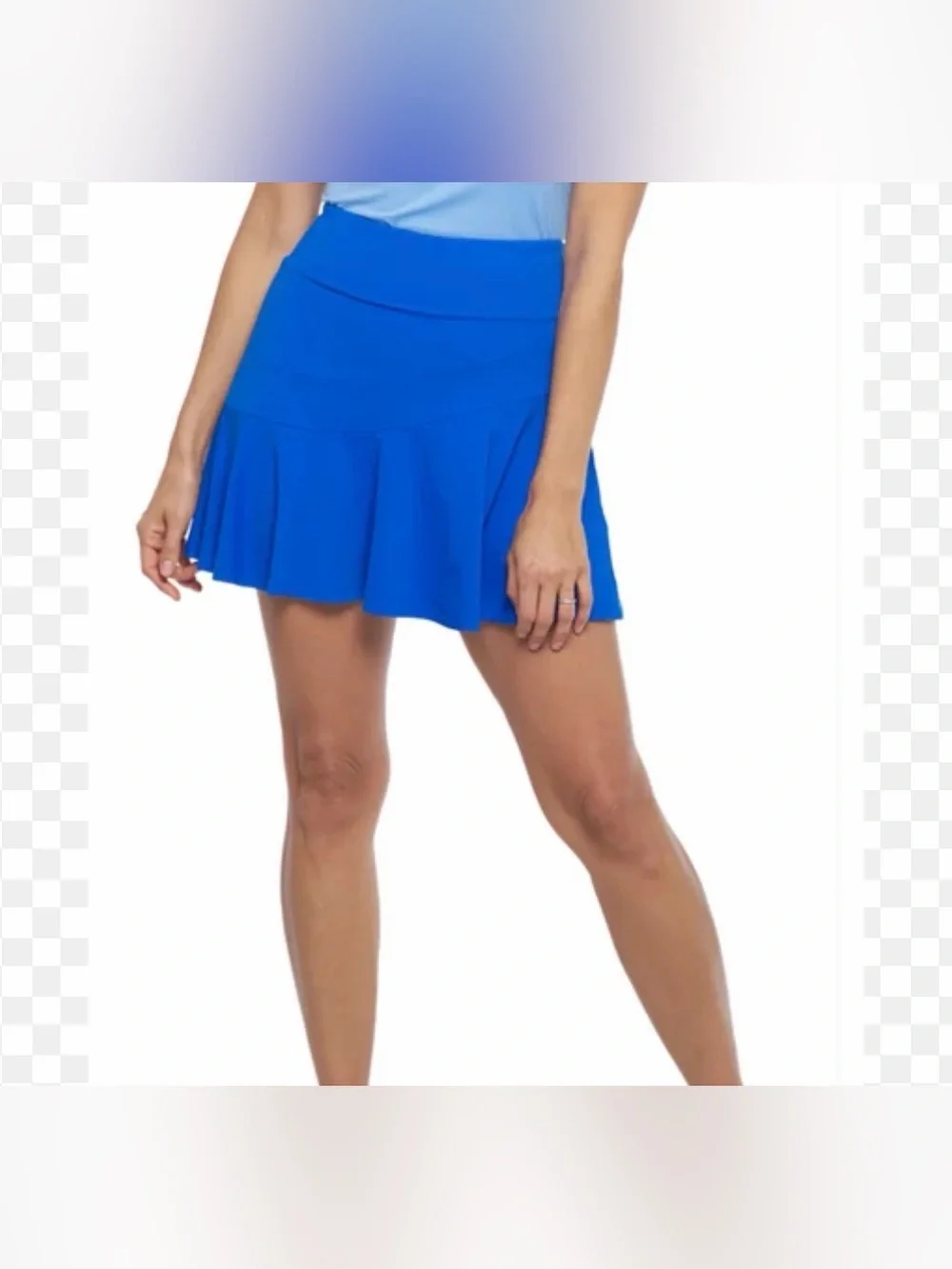 Like new IBKUL Flounce Skort in bright blue